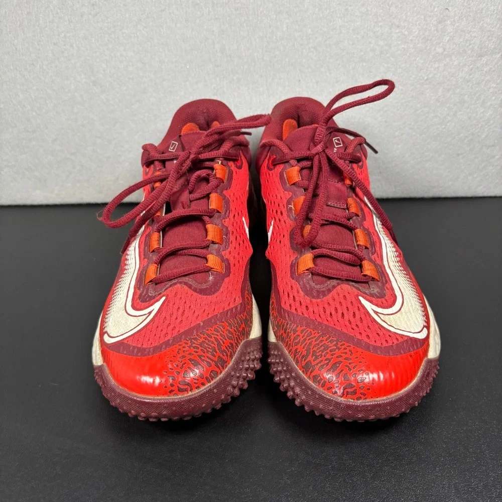 Nike Alpha Huarache Elite 4 Turf University Red White Mens Size 9 DJ6523-616